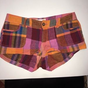 Womens multi colored shorts